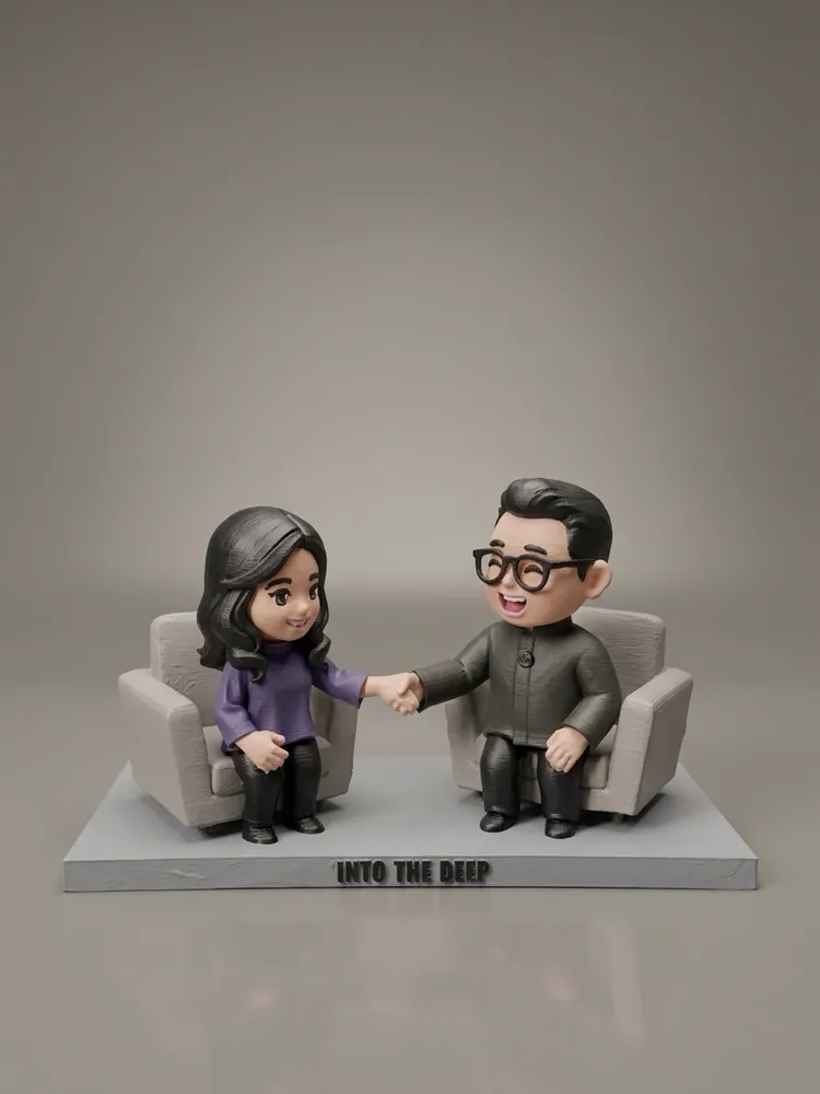 Produk custom Threedime — figur, frame, souvenir, dan lainnya — Couple + Aksesoris