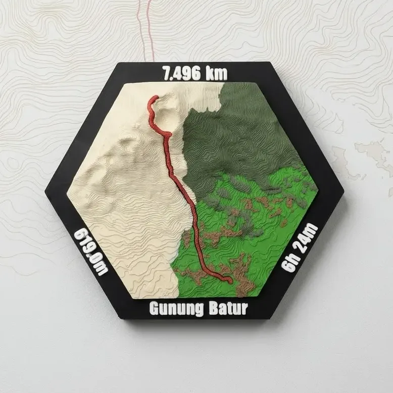 Strava route tile oktagon 10 cm, 5 warna
